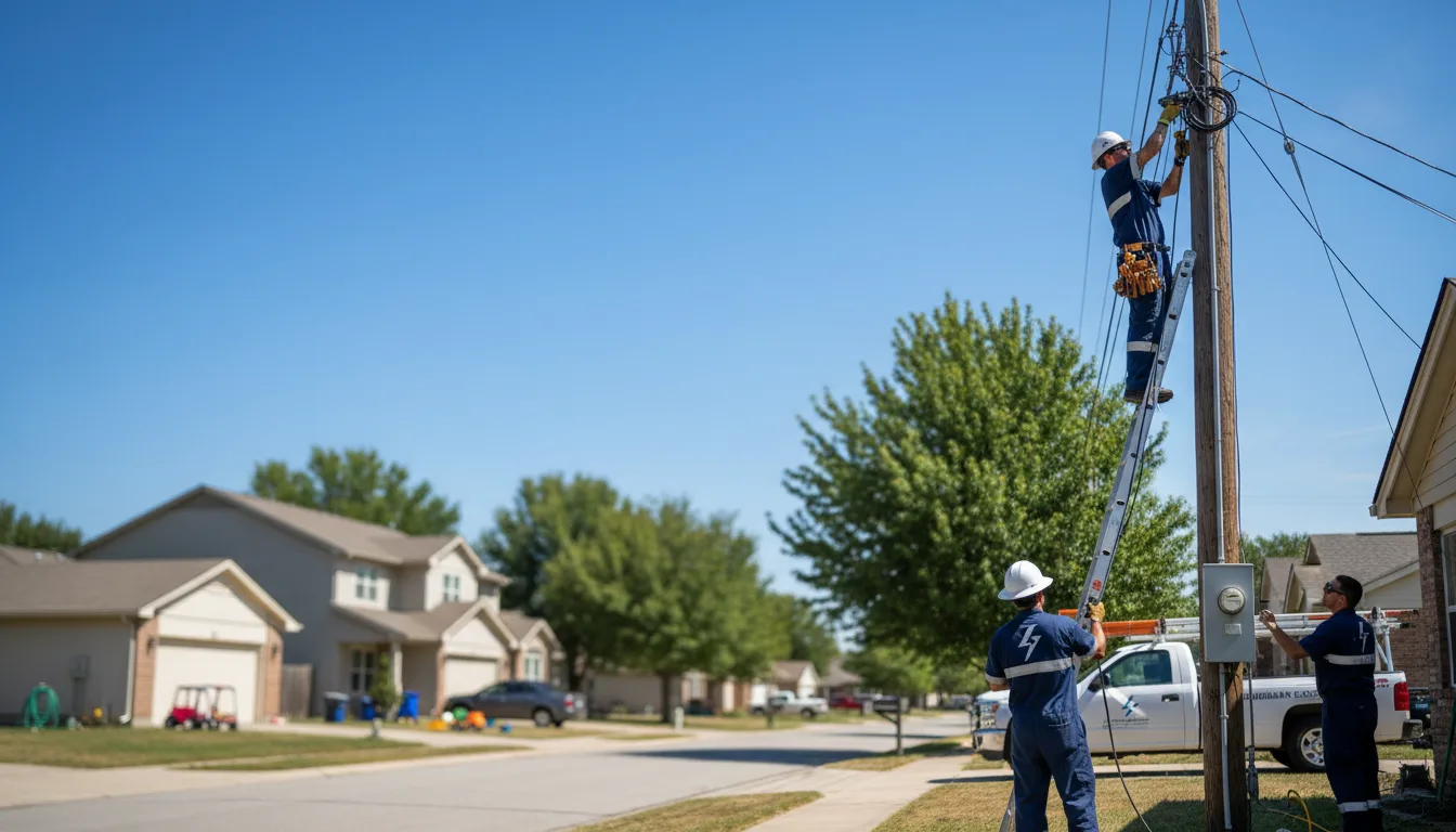Residential electrician providing installation services in Sturdivant, MO